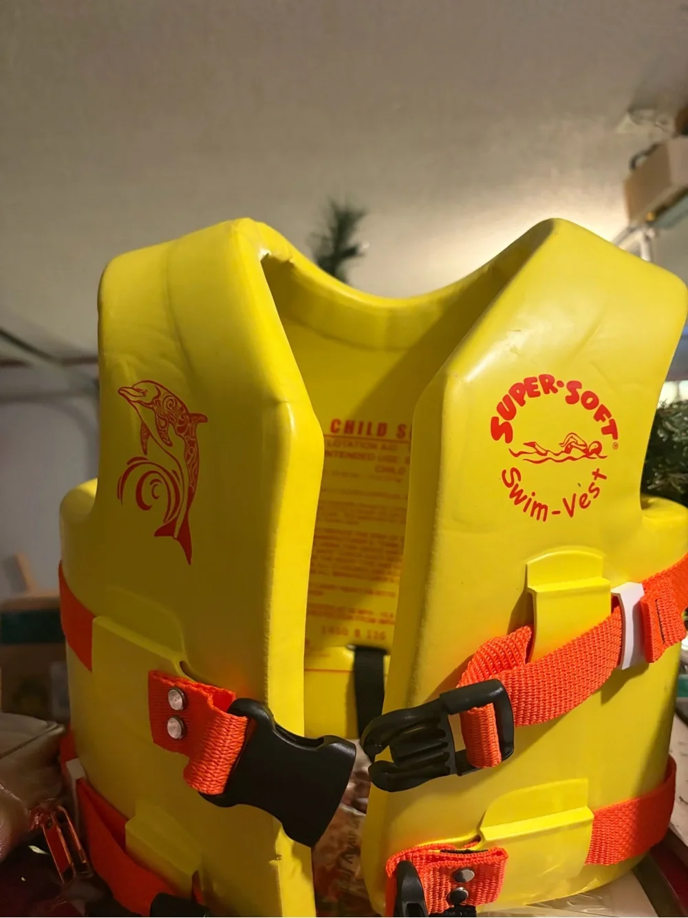 Kids Swim Vest in Bright Yellow